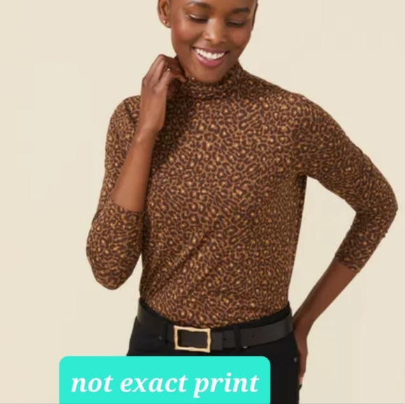 NEW J. McLaughlin Nora Turtleneck,  Animal Print (XL) - Picture 10 of 10